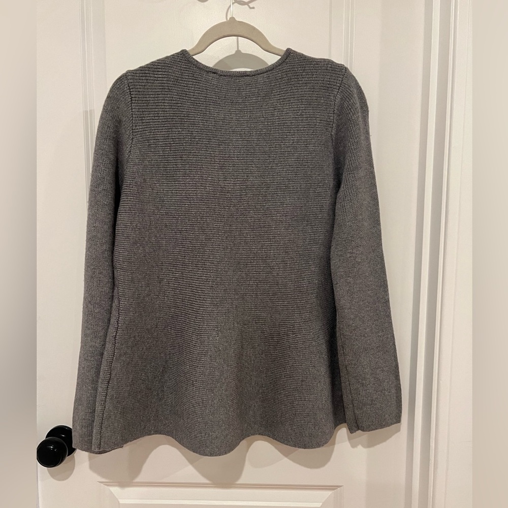 Cyrus Charcoal Button-Up Women's Cardigan - Picture 2 of 7